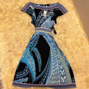 NWT, paisley printed dress